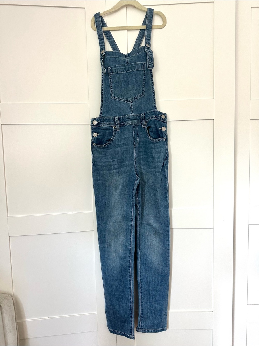 Cat & Jack Indigo Blue Girl's Denim Overalls